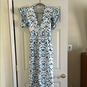 Monsoon and Beyond Blue NWT Floral V-Neck Dress